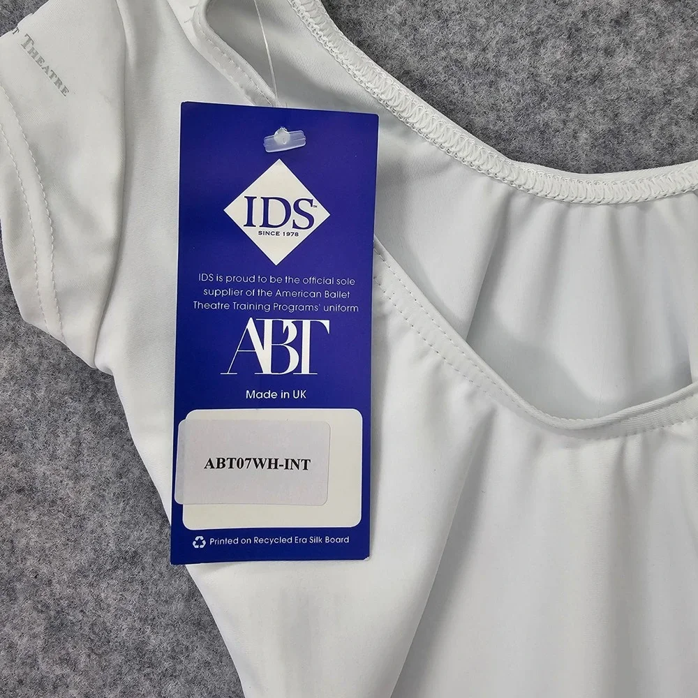 Dance Leotard Girls 4 Smal INT White American Ballet Theatre 1ST POSITION‎ UK